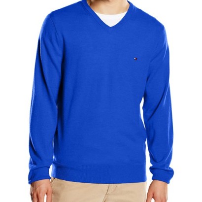 Jersey para hombre Lambswool Tommy Hilfiger_azul