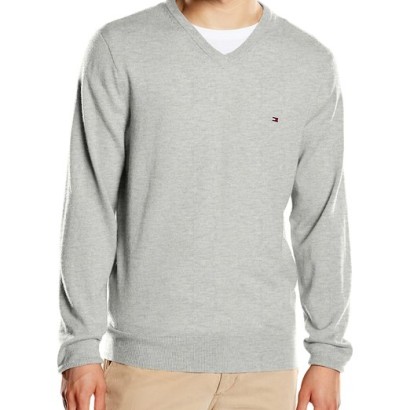 Jersey para hombre Lambswool Tommy Hilfiger_gris